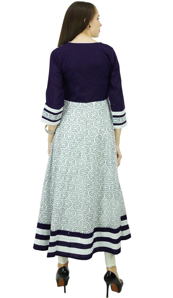 Phagun Четырехлистник хлопковая курта этническое дизайнерское платье-туника Анаркали Курти