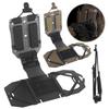Molle Folded Navigation Board 90° Rotating Folding Navigation Board Adjustable Vest Chest Mount Plate for Outdoor Hunting