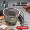Stainless Steel Mesh Net Strainer Basket Colander  Pot Boil Food Colander To Strain Rinse Fry Steam Cook Vegetables Pasta