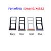 SIM Card SD Card Tray For Tecno Infinix Smart9 X6532 drawer chip card tray chip slot drawer card Holder Smart9 Sim card slot