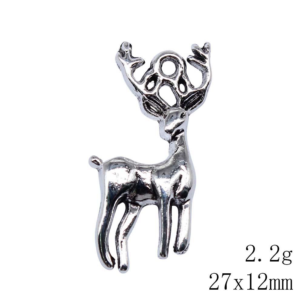 NewArrivals Charms For Jewelry Deer Christmas Day Charms Pendant Audience Bracelet Pendant
