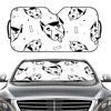 Cartoon Dog Print Car Windshield Sunshade - Heat/Solar Protection, Universal Sun Visor, Window Cover