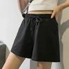 Summer High Waist Slimming Women's Sports Shorts - Korean Style, Loose Fit, Versatile for Outdoor & Travel