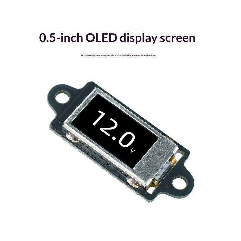DC 0-30V 12-битный Ультратонкий Мини Цифровой Вольтметр с 0,5-дюймовым OLED Дисплеем, Вольтметр с Корпусом