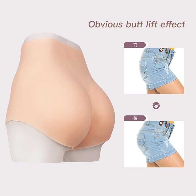 Silicone Real with Shorts Feminization for One Size Fits Easy To Put On and Take Off [EMYJIFA] Pants, Insertion, Urethra, Hip-up, Style,