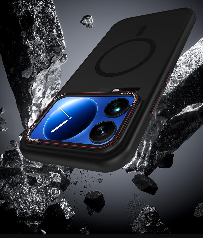 Магнитный матовый металлический защитный чехол для линз Xiaomi 17 Pro Max