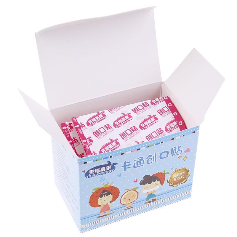 120 шт. дышащие прозрачные полиэтиленовые мультяшные пластыри, клейкие бинты, наклейки