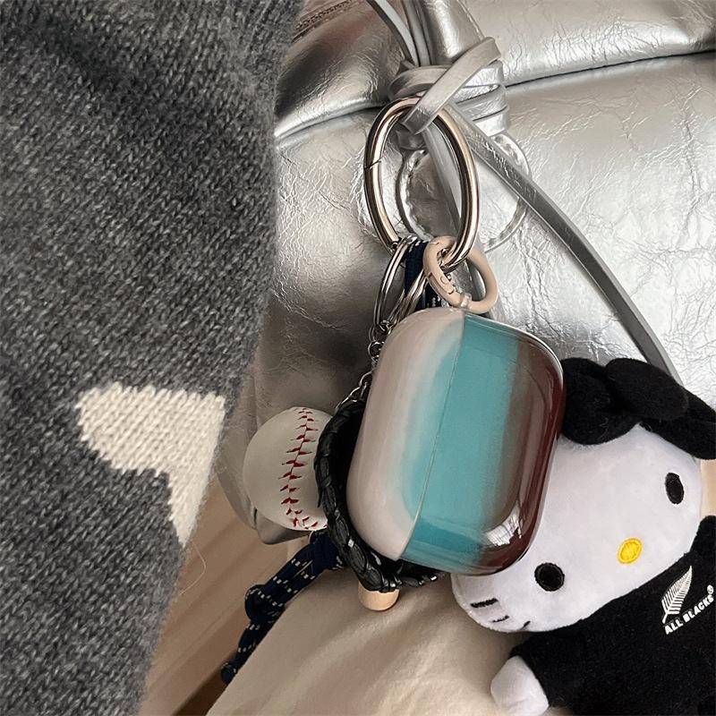Ретро градиент синий ins подходит для Apple AirPods 1-го поколения защитный чехол Pro1-го поколения чехол для наушников 1011 беспроводные 1-го поколения