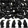 Креативный микро-ландшафт Черный Хэллоуин Ворон Ручная работа Сделай сам Смола Маленькие аксессуары Ландшафт Маленькое животное Декоративные украшения