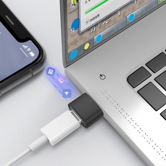 OTG-адаптер-коннектор Type-C, Быстрая зарядка, Алюминиевый сплав, USB на Type-C конвертер для ноутбука, ПК, компьютера