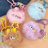 1pc Keyring Cartoon Toy Pendant Gifts Accessories Plush Doll Adorable Small Coal Balls Keychain Bag Ornament