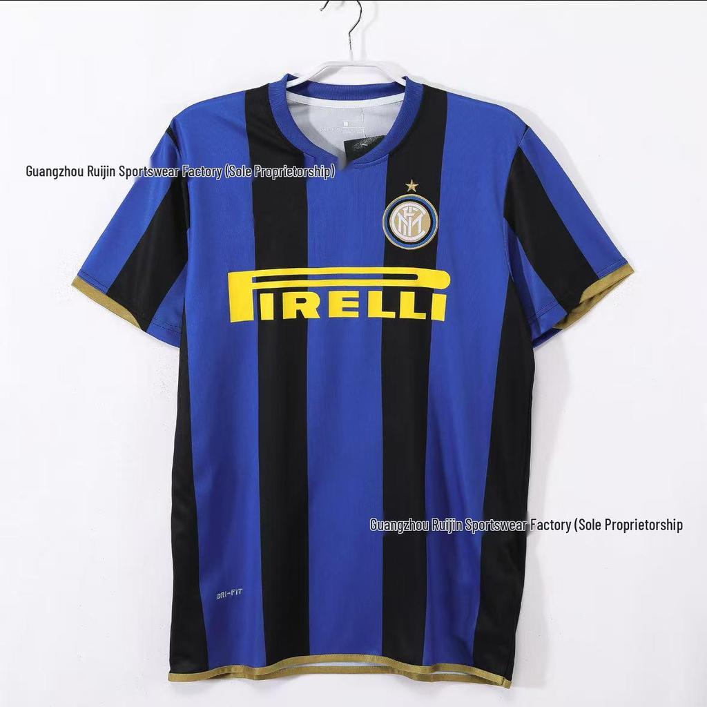 Ретро Футбольная Майка Серии А с Коротким Рукавом - Варианты AC Milan, Inter Milan, Juventus