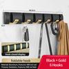 YUNJIEYA Folding Door Hooks Towel Hanger Nail Free Punch Wall Rack  Hook Coat Clothes Holder for Bathroom Kitchen Accessories