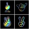 7.9CM*14.9CM HAVe A Nice DAY ! Funny Peace Hand Love Car Sticker Vinyl Decal Decor And Motorcycle Decals Car-styling