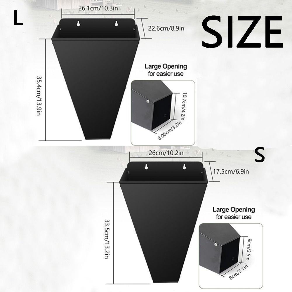 Heavy Duty Chicken Funnel Cone Metal Wall-Mounted Poultry Restraining Cone DIY Reusable Poultry Pot Poultry Slaughterhouses