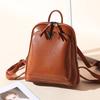 Backpack Genuine Leather Women's Bag Fashion Classic Bag Multi-Functional Backpack Preppy Schoolbag Bag