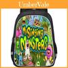 Прочный Нейлоновый Рюкзак My Singing Monsters с Яркими Принтами для Школьников