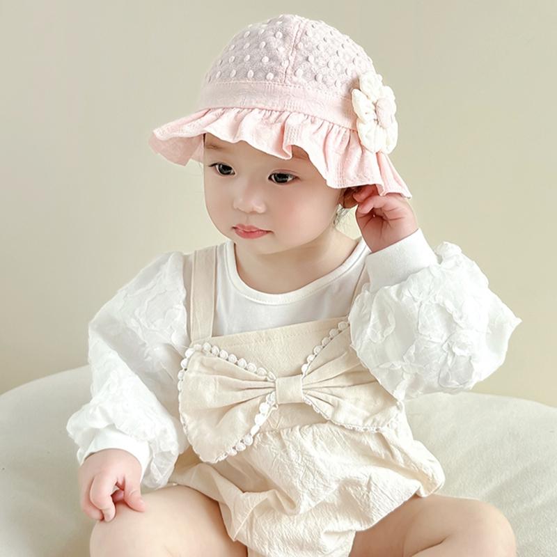 Шляпа для девочки Тонкие солнцезащитные шляпы с широкими полями Солнцезащитная шляпа для ребенка Рыбацкая шляпа