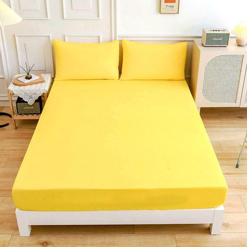 Solid Color Simple Sanded Bedspread Hat Pillowcase Set Single Double Sizes for Home Available for Cross-Border Amazon