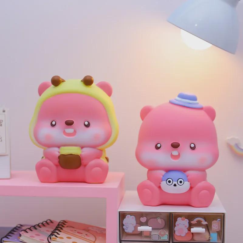 Милое розовое украшение-копилка - большая емкость для монет для студентов, подарок на праздник