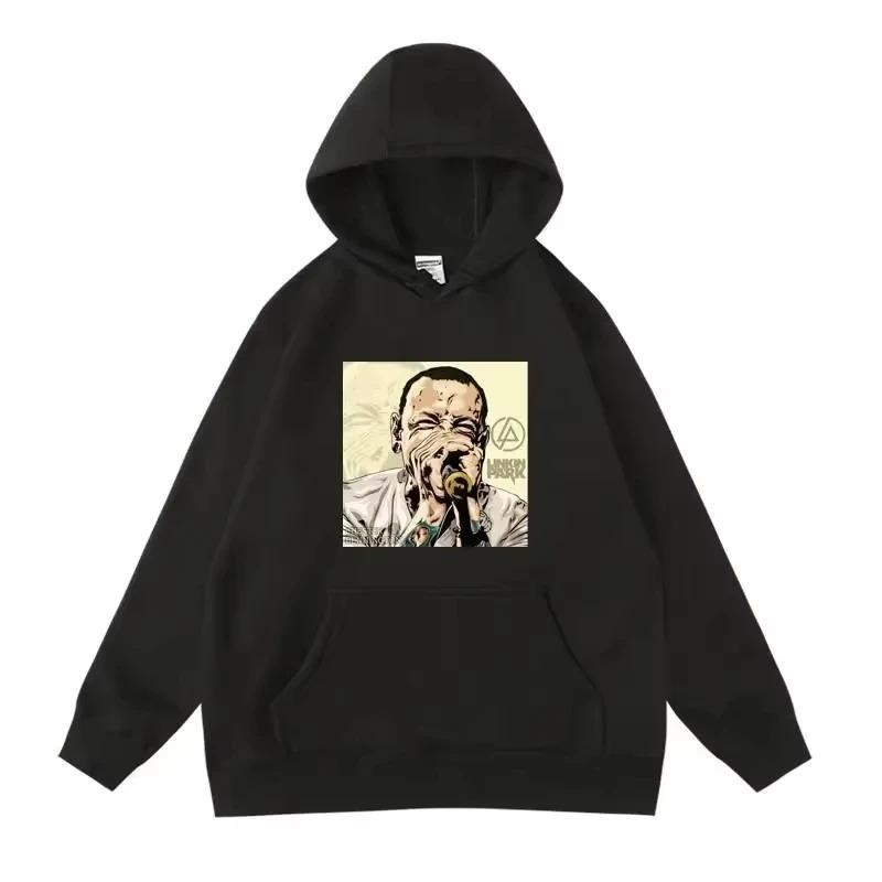 Европейская и американская рок-группа Linkinpark Парк Осень и Зима Худи с капюшоном для мужчин и женщин Толстовка-пуловер