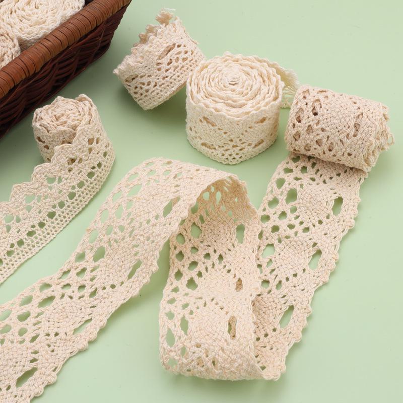 Ажурная хлопковая кружевная ткань ручной работы для скатертей и штор своими руками