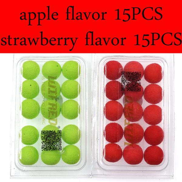 15PCS/30PCS 12mm Carp Fishing Pop Ups Boilies Baits Corn Apple Strawberry Sweet Potato Flavor Carping Bait