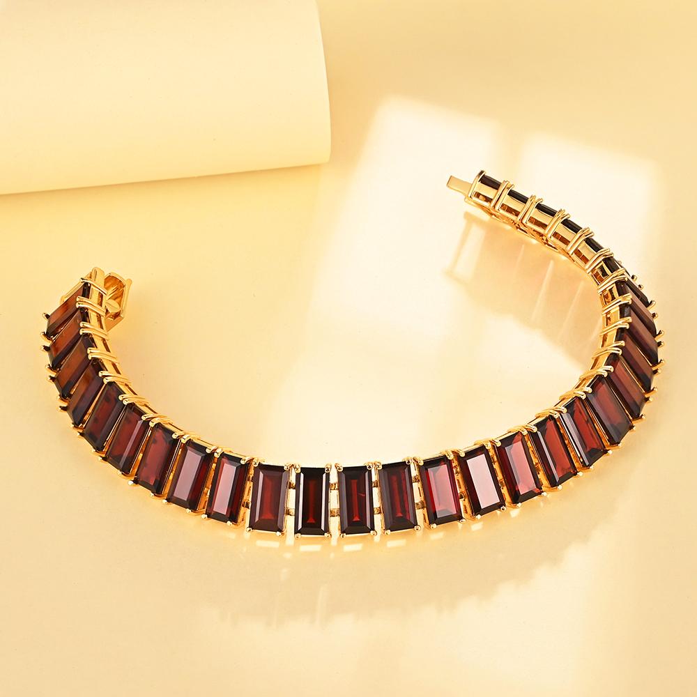 Большой широкий браслет из натурального красного граната, драгоценный камень, серебро 925 пробы, ювелирные украшения для женщин, драгоценный подарок для мамы