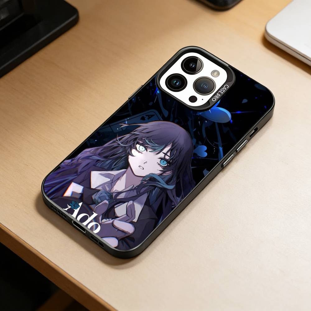 Милый чехол A-Ado для iPhone 17,16,15,14,13,12,11 Plus,Pro Max,XS, Цветной Серебряный Внутренний Чехол