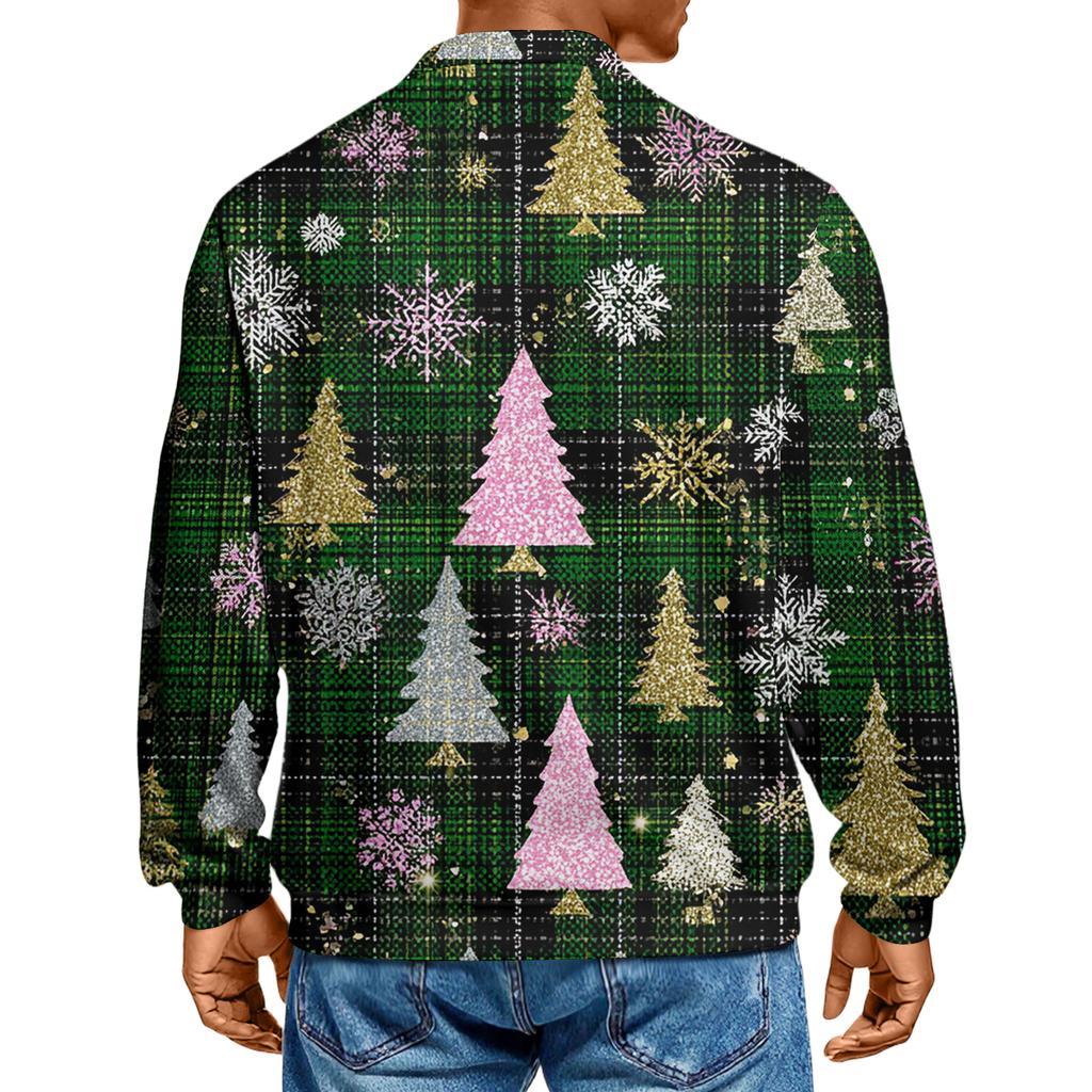 Men's Casual Collared Long-Sleeve Knit Base Layer Top