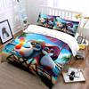 "Penguin Summer Relaxation Set" Bedding Set with 1 Duvet Cover 2 Pillowcases Single Double King Queen, Gift