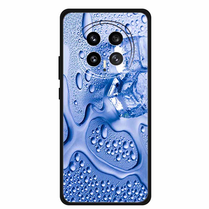 Защитный чехол для мобильного телефона For Honor Magic8 5G, с цветочным рисунком, мягкий, черный силикон, задняя крышка для Honor Magic 8 2025, чехол Funda
