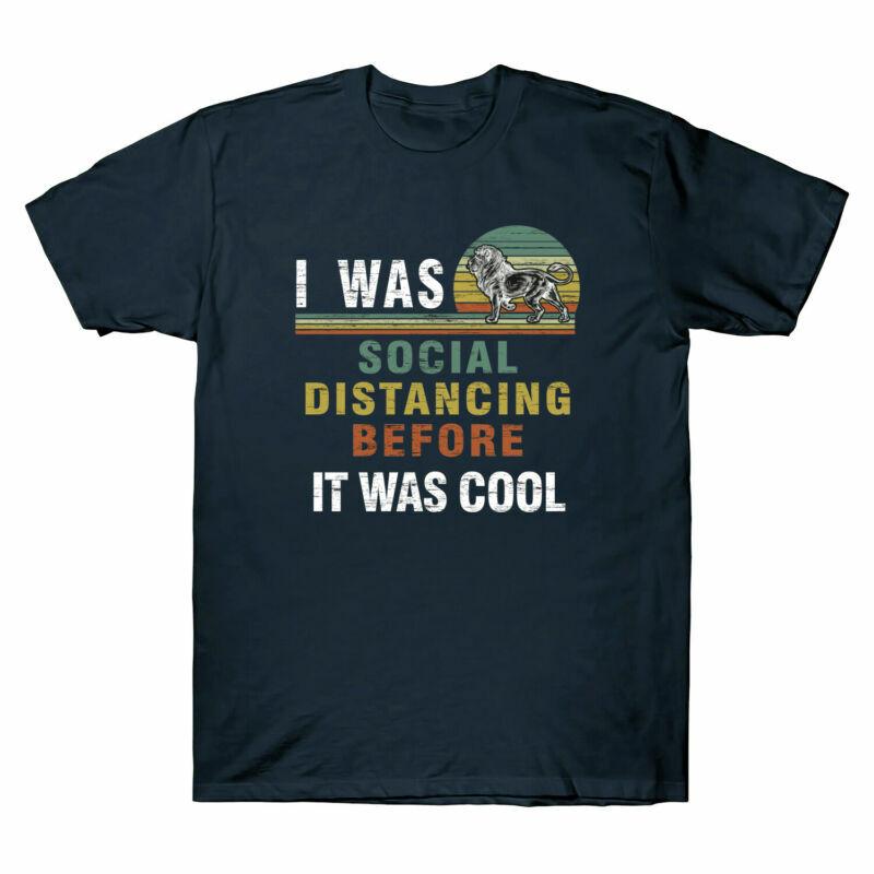 Graphic Was Tee Before Social It Was Unisexs Vintage Distancing Cotton Cool I