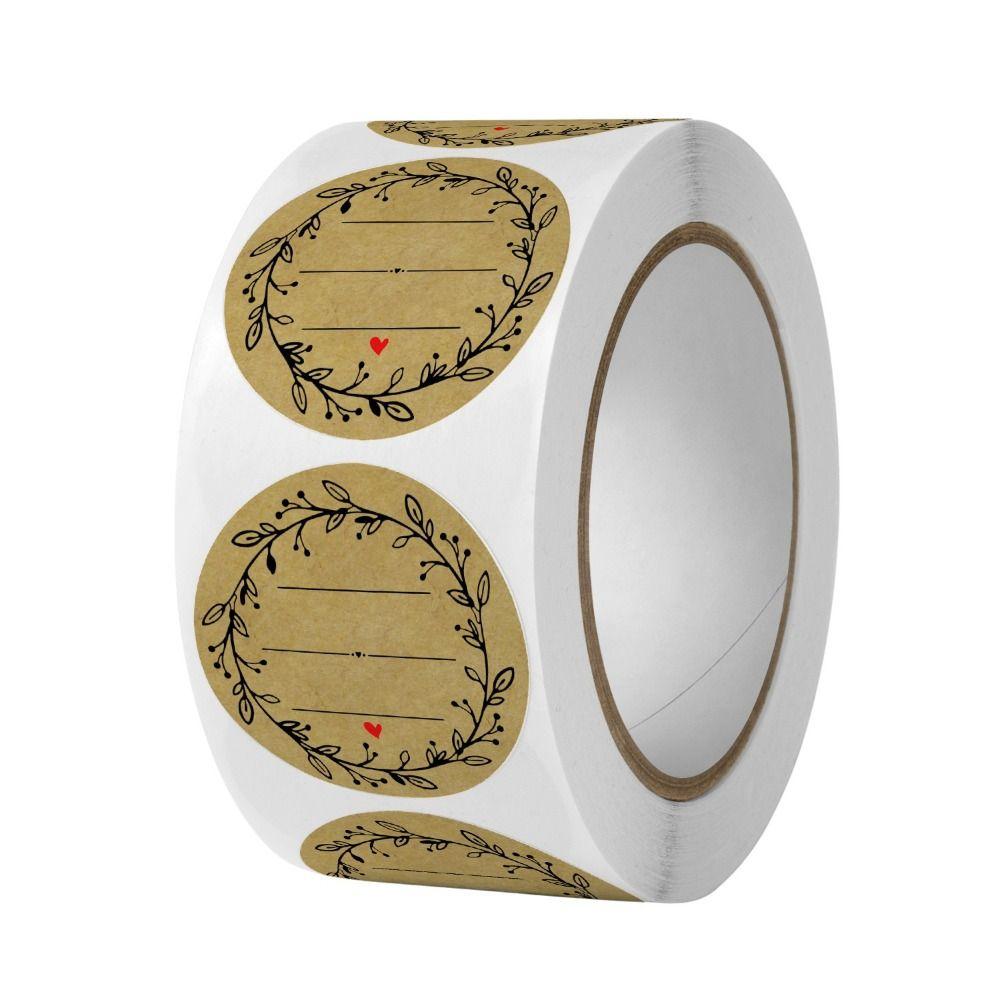 500 Pcs Jar Label Stickers Round Bottle Labels Labels Stickers Labels  Handmade