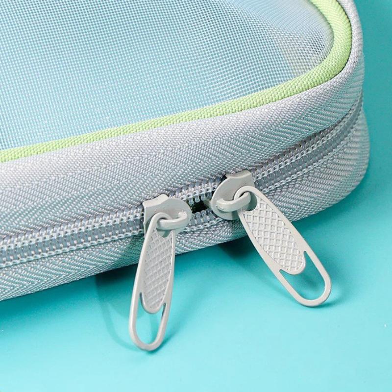 Сумка для хранения канцелярских принадлежностей формата А4, двухслойная сетчатая сумка на молнии, большая вместимость, папки-органайзеры, школьные канцелярские принадлежности, сумка для канцелярских принадлежностей