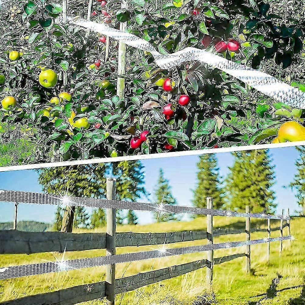 80M*4.8CM Bird Repellent Tape Bird Repellent Tape Scarecrow Garden Birdcatcher Reflective Pigeon Bird Guard