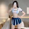 Sex lingerie sexy dynamic football baby student pure desire uniform seduction split outfit cos cheerleader suit