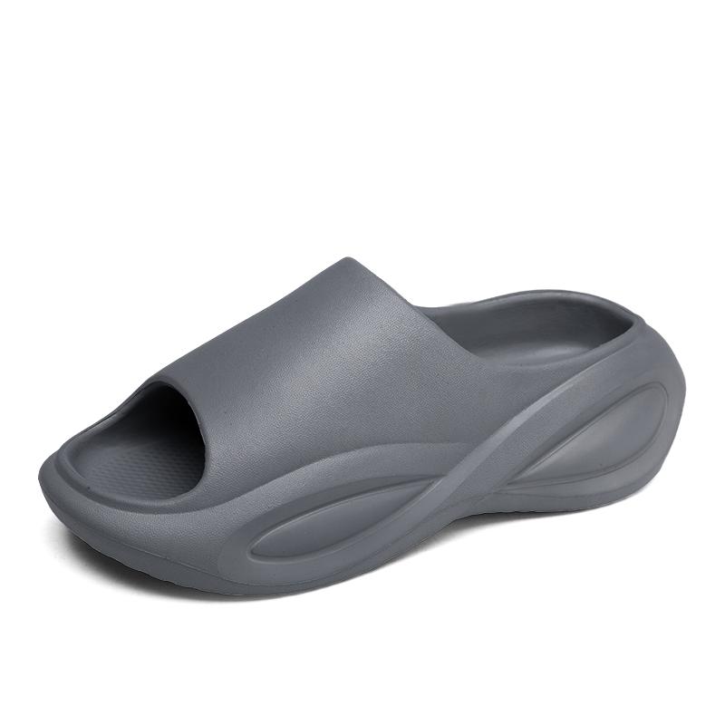 Мужские и женские тапочки Летние пляжные повседневные удобные сандалии с мягкой подошвой для использования в помещении и на улице Нескользящие шлепанцы для ванной