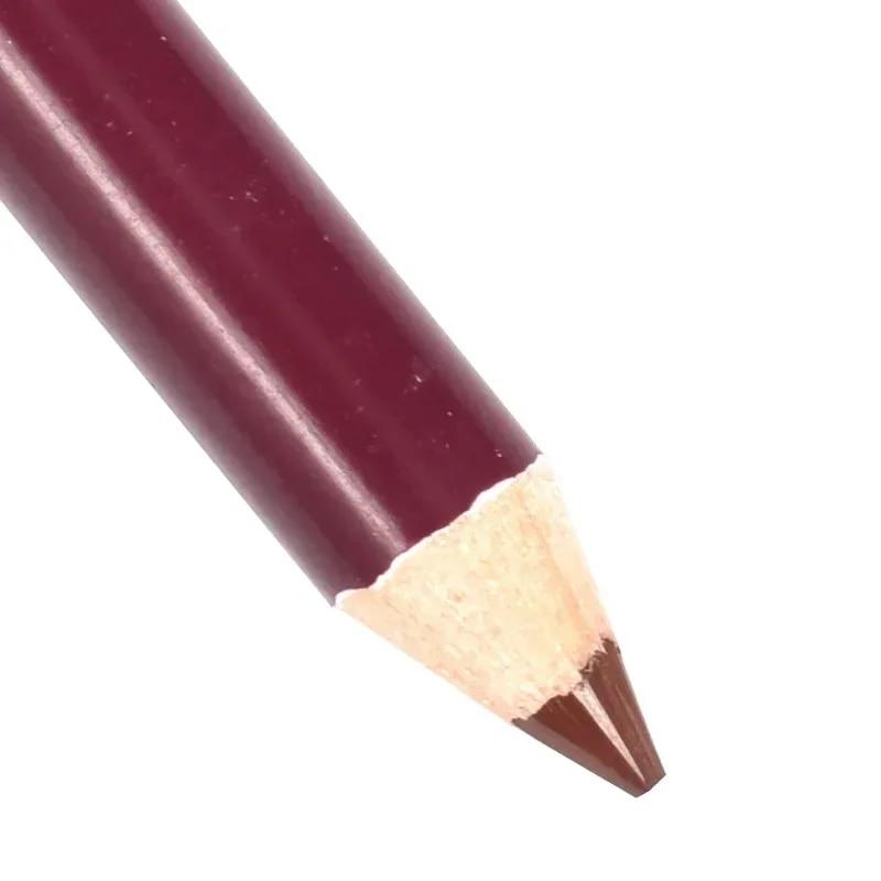 28Color Wood Lip Liner Водостойкий женский очаровательный карандаш для губ Макияж женский стойкий косметический инструмент Мягкий карандаш