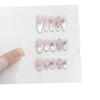 Pure Handmade Phototherapy Wearable Armor Pink Christmas Finished Product Reusable Nail Patches