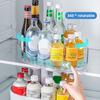 Fridge Storage Box Spice Rack 360-Degree Rotatable Design Large Capacity Transparent Turntable Condiment Organizer