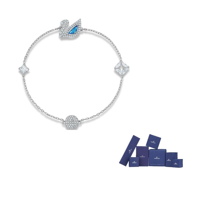 Swarovski Женские браслеты с искусственными кристаллами в виде лебедей