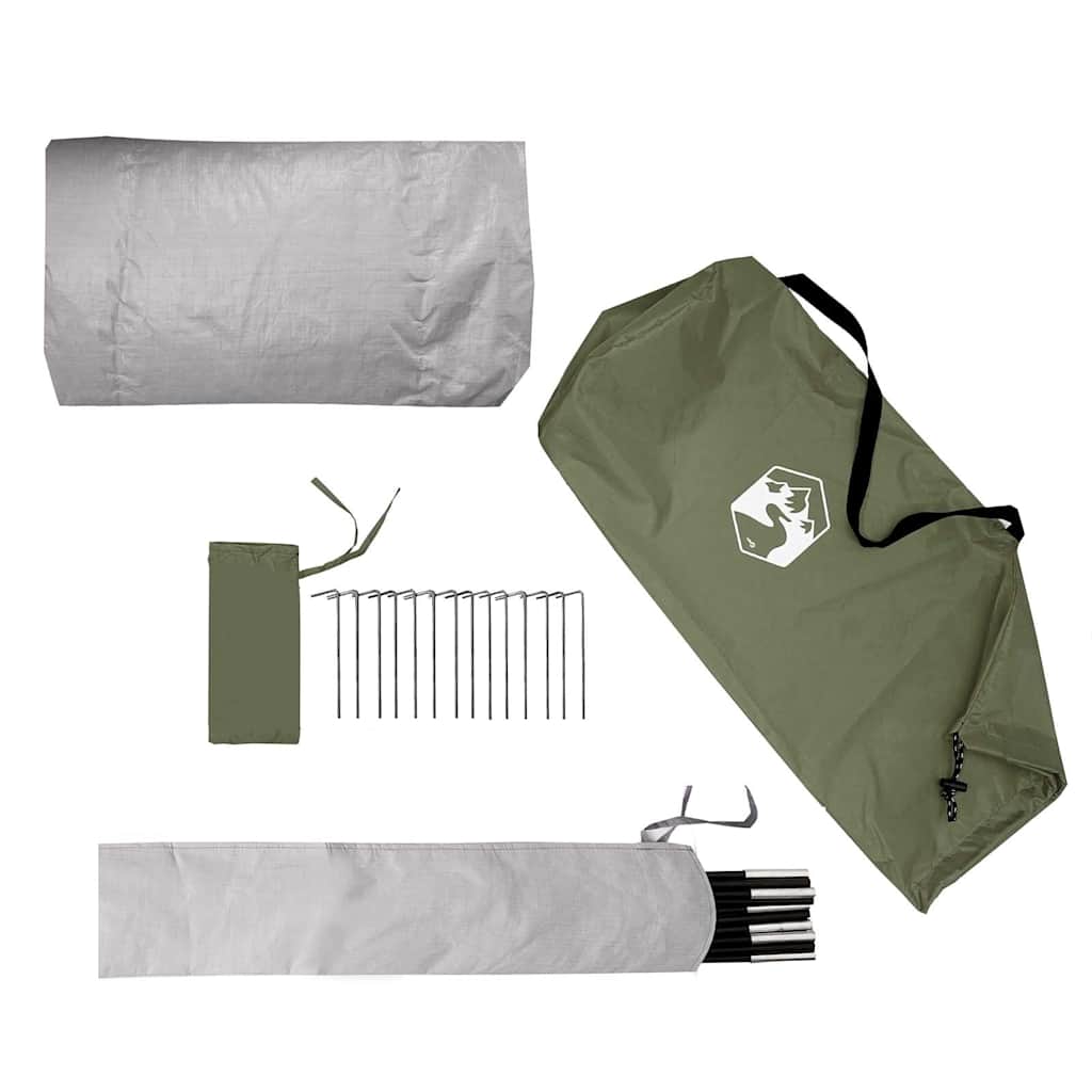 Tunnel Tent for 2 Persons Olive Green Waterproof