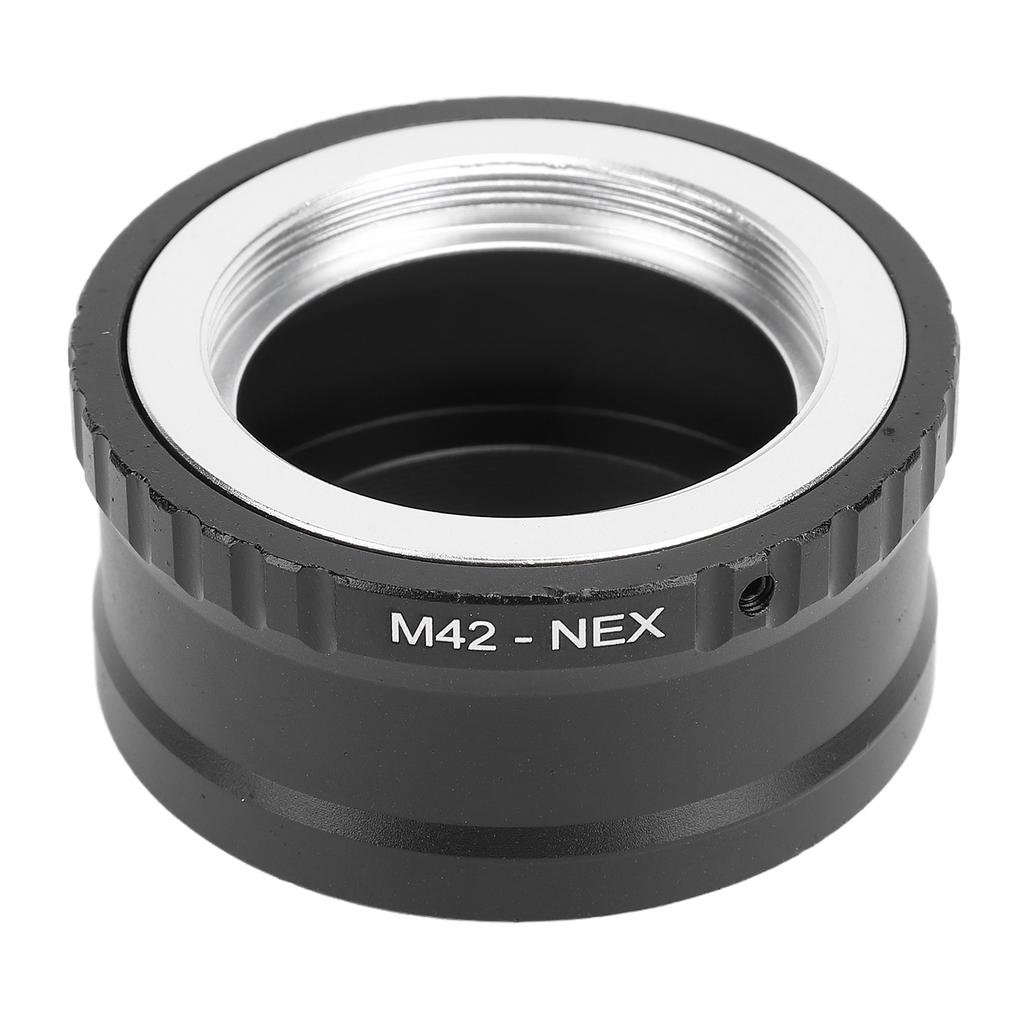 Адаптер для объектива M42 для NEX Алюминиевое кольцо-конвертер объектива с ручной фокусировкой Совместимо с объективом с резьбовым креплением M42 для E-mount