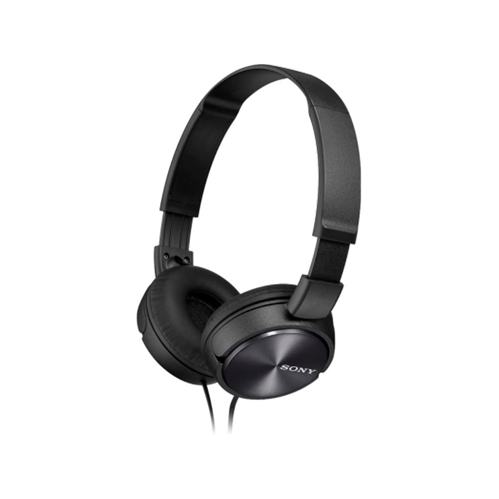 Sony Foldable Headphones with Smartphone Mic and Control Metallic Black