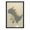 Plakat Dinozaur W Uśmiechu Plakat Dinozaur W Uśmiechu, 50X70 Cm, Rama Aluminiowa Czarna, Papier Matowy 230 Gsm