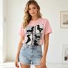 Vintage Dachshund Silhouette Tee Unisex Black White Dog Art Casual Short Sleeve Shirt for Daily Wear Cotton Y2k Top Harajuku