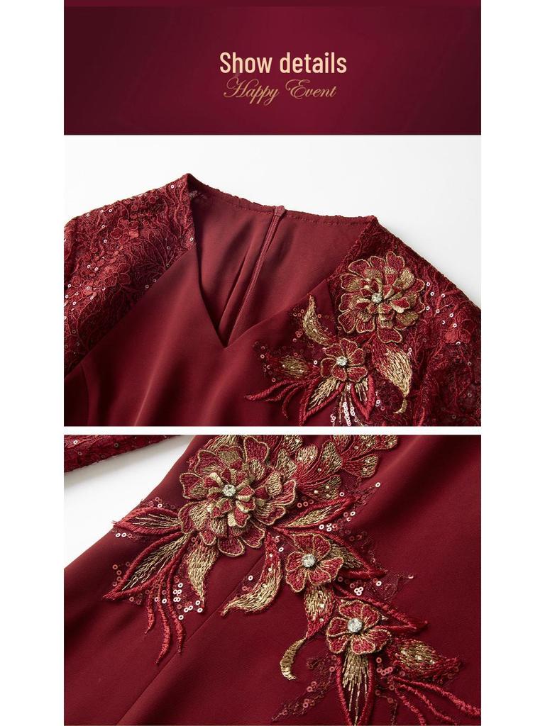 Элегантное весеннее платье большого размера для свекрови