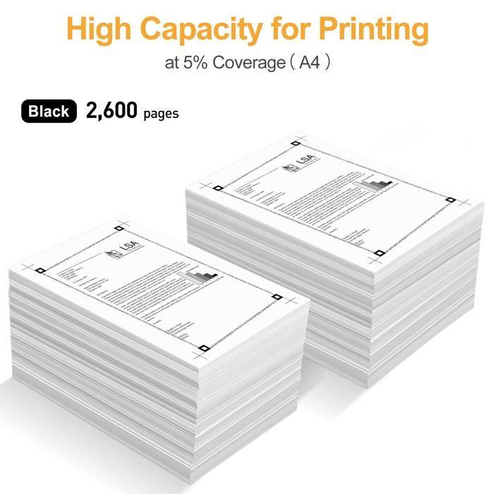 Toner - LECIROBA - TN2320 - Compatible Brother - Pack de 4 - Rendement 2600 pages
