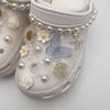 Shoe Charms DIY Diamond Pearl Butterfly Detachable Decoration Buckle Shoe Charm Accessories Girls Party Gift